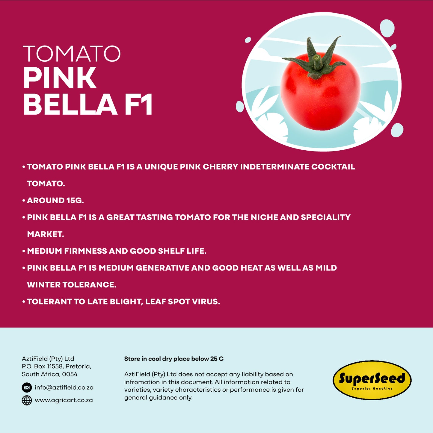Tomato PINK BELLA F1